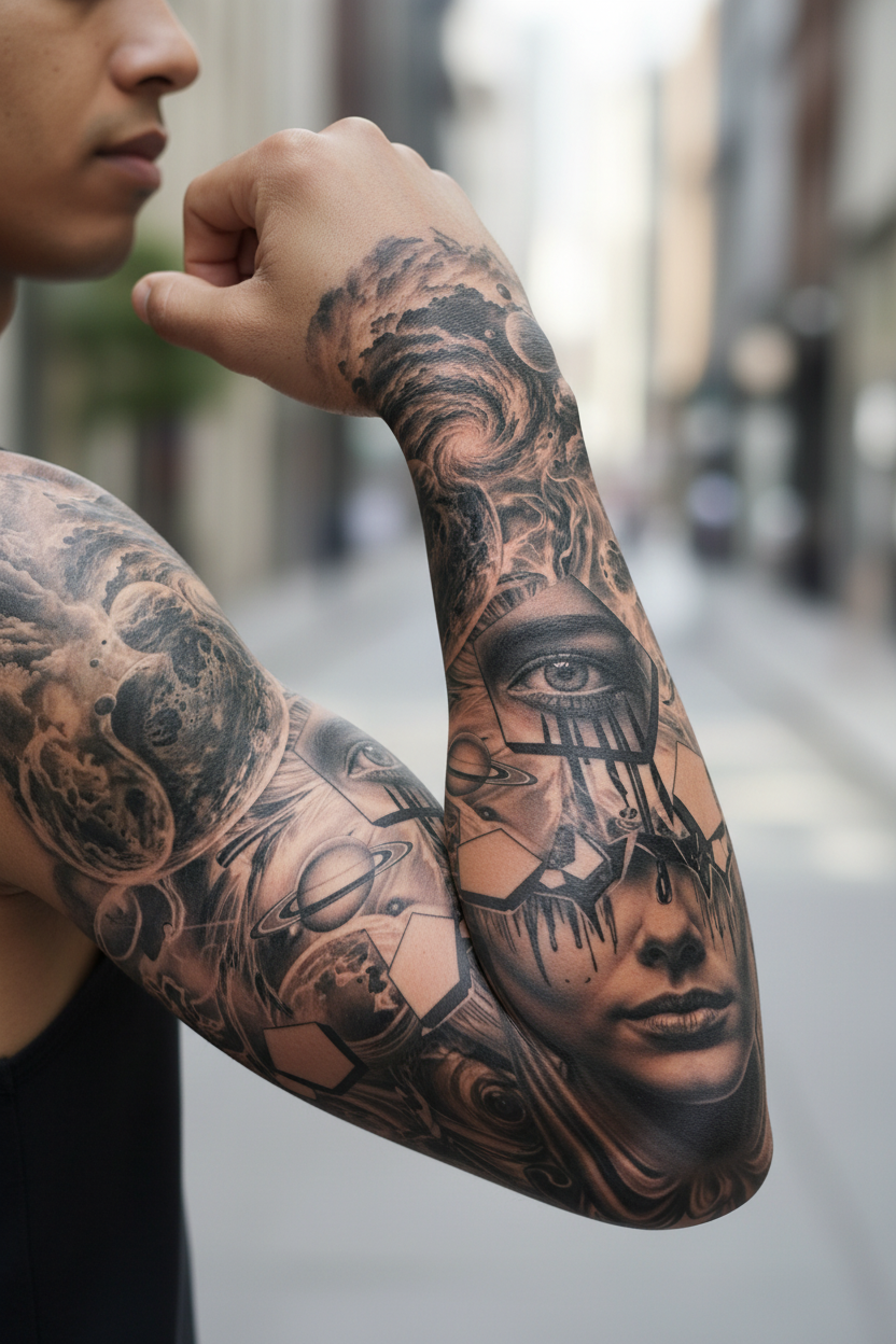 Cosmic Sleeve Bent Arm