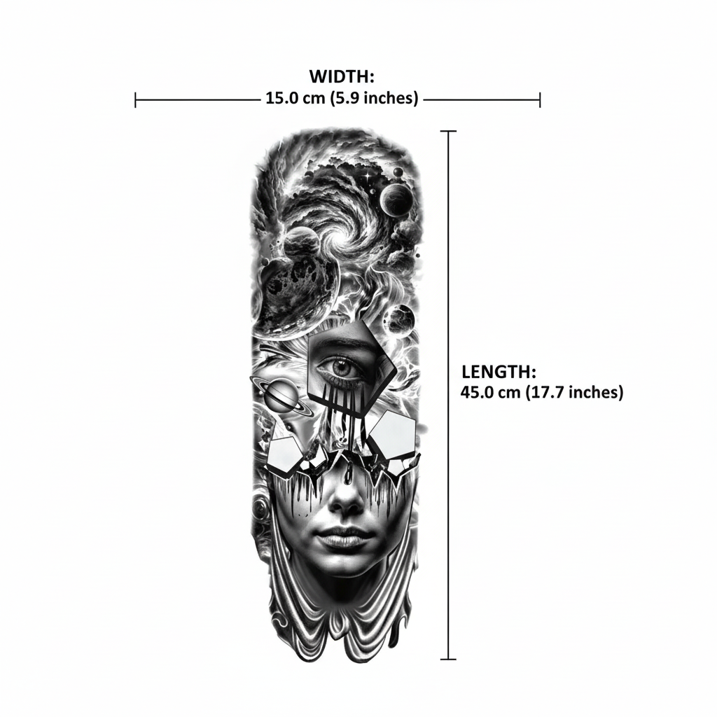 Cosmic Sleeve Size Chart
