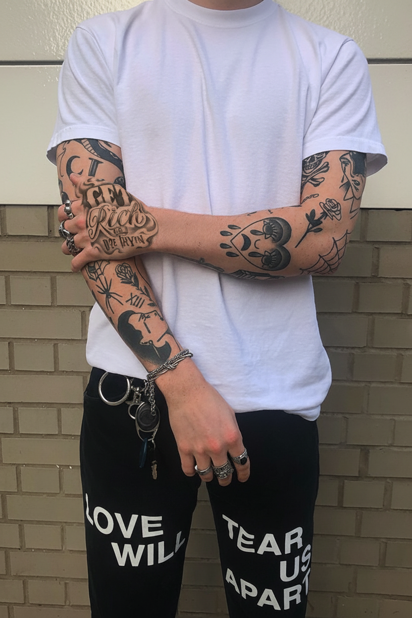 Hand Tattoo Fist Side Angle